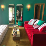 	Interior Design Elegance red velvet sofa