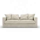 Elevated Home Sophistication, cream colored two seater sofa