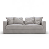 light grey sustainable cotton sofa