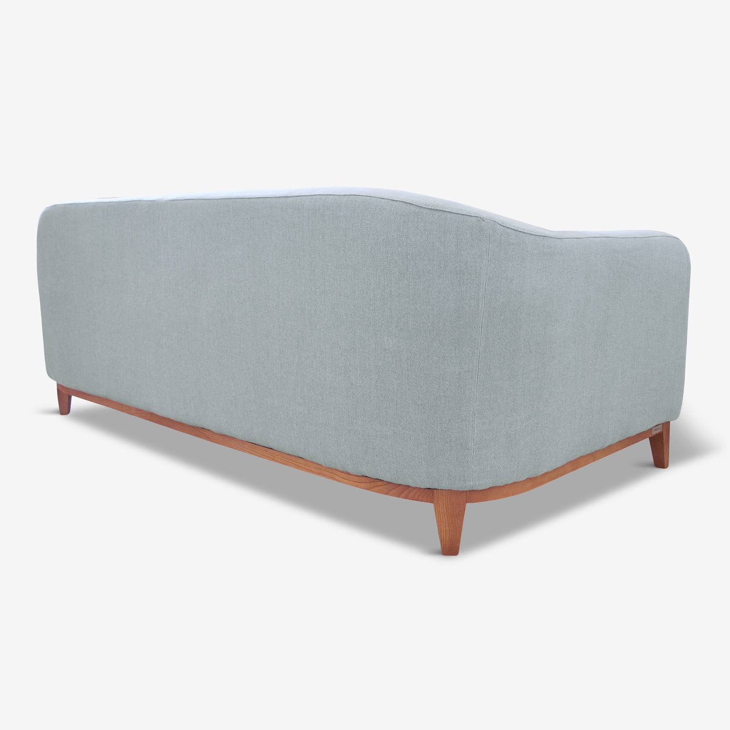 Contemporary Mid-Century Charm. zeno sofa back view.