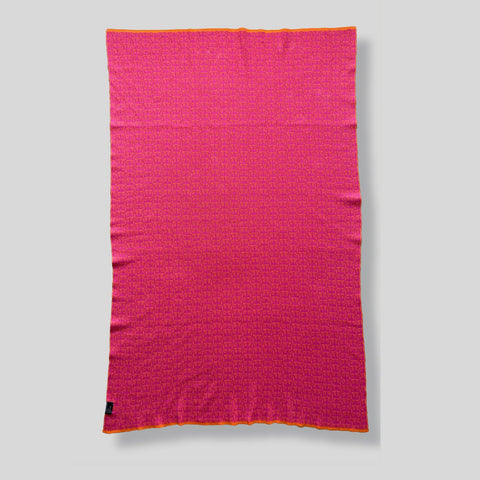 Bio Baby Blanket - Pink & Orange Medusa