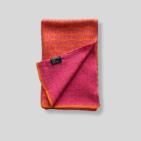 Bio Baby Blanket - Pink & Orange Medusa